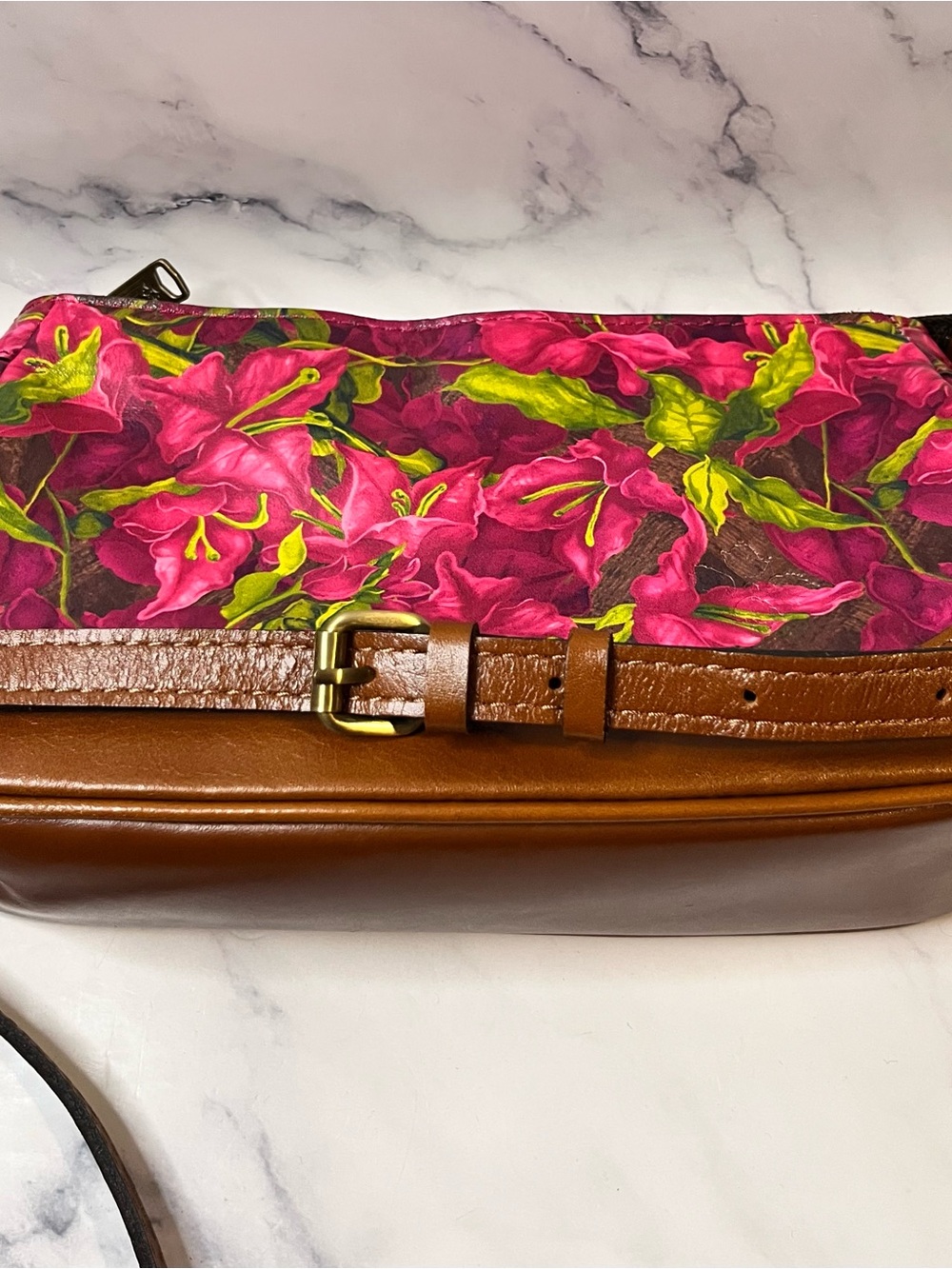 Patricia Nash Handbag/Crossbody Purse Nova Bougainvilleas Along the Coast